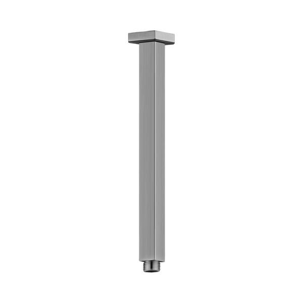 Nero Square Ceiling Arm 300mm Length Gun Metal - NR504300GM