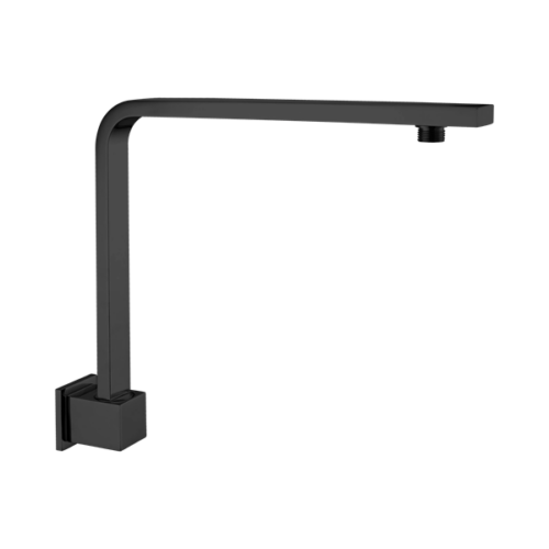 Nero Square Swivel Shower Arm Matte Black - NR505MB