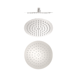 Nero 250mm Round Stainless Steel Shower Head 4 Star Rating Brushed Nickel - NR507036BN