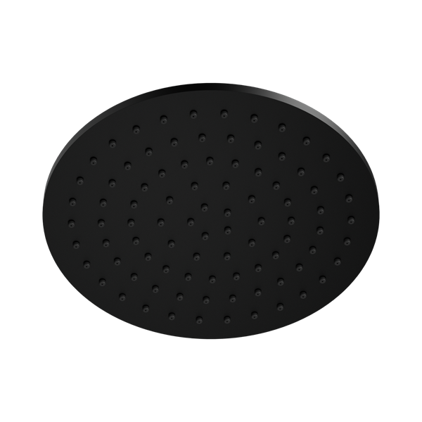 Nero 250mm Round Metal Shower Head II Matte Black - NR507046MB