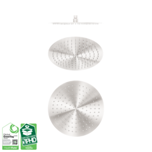 Nero Zen SS316L 300mm Round Shower Head Brushed Nickel - NR508041BN