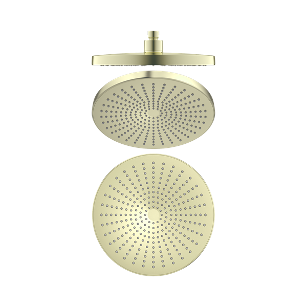 Nero Opal 250mm Shower Head Brushed Gold - NR508079BG