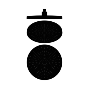 Nero Opal 250mm Shower Head Matte Black - NR508079MB