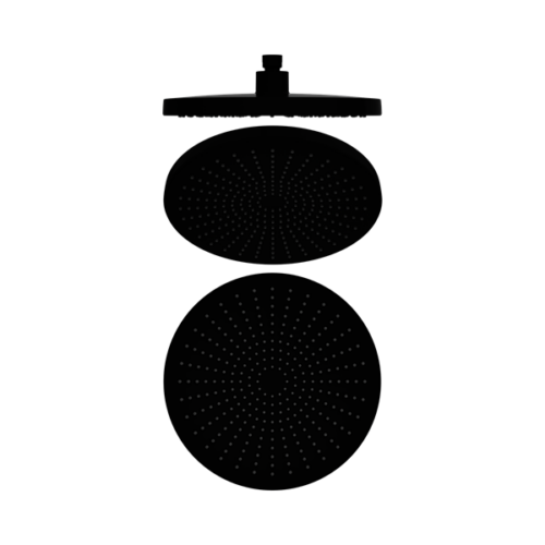 Nero Opal 250mm Shower Head Matte Black - NR508079MB