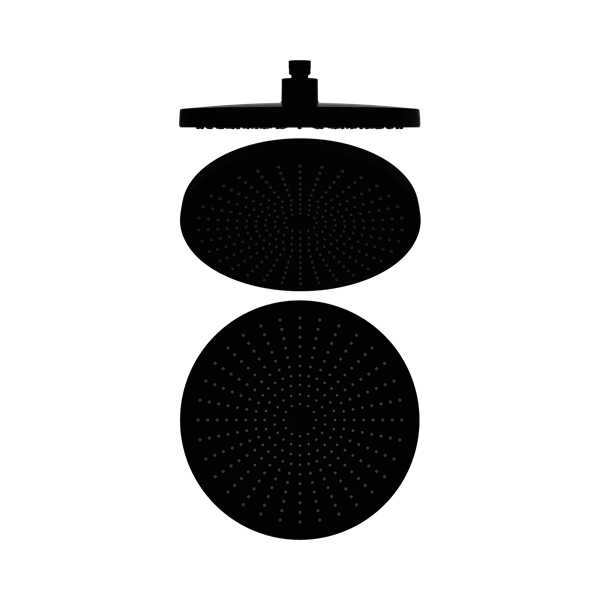 Nero Opal 250mm Shower Head Matte Black - NR508079MB