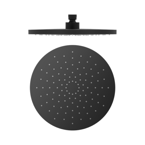 NR508088MB-250mm-ABS-Round-Shower-Head-Matte-Black-Thumb.png Nero 250mm ABS Round Shower Head Matte Black - NR508088MB