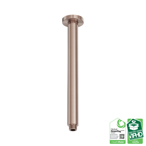 NR510BZ-Zen-SS316L-Round-Ceiling-Arm-300mm-Length-Brushed-Bronze-Thumb.png Nero Zen SS316L Round Ceiling Arm 300mm Length Brushed Bronze - NR510BZ