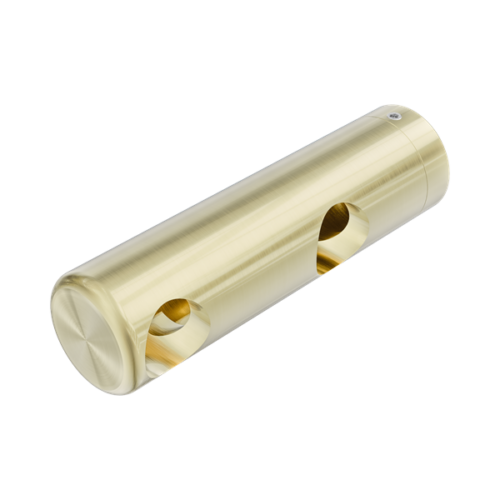 Nero Mecca Care Make Your Own 25mm Grab Rail Double Towel Bracket Left Brushed Gold - NR5390421BG