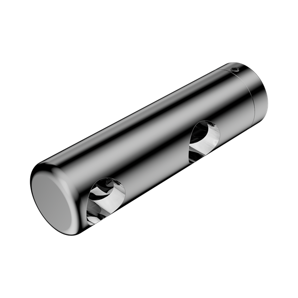 Nero Mecca Care Make Your Own 25mm Grab Rail Double Towel Bracket Left Chrome - NR5390421CH
