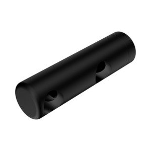 Nero Mecca Care Make Your Own 25mm Grab Rail Double Towel Bracket Left Matte Black - NR5390421MB