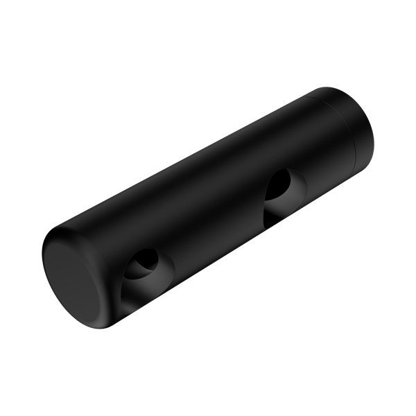 Nero Mecca Care Make Your Own 25mm Grab Rail Double Towel Bracket Left Matte Black - NR5390421MB