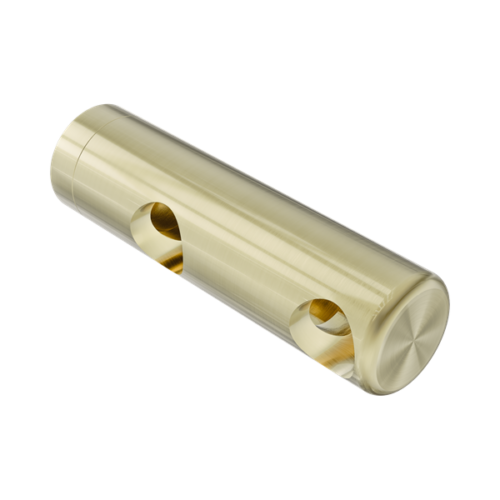 Nero Mecca Care Make Your Own 25mm Grab Rail Double Towel Bracket Right Brushed Gold - NR5390422BG