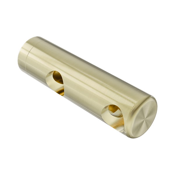 Nero Mecca Care Make Your Own 25mm Grab Rail Double Towel Bracket Right Brushed Gold - NR5390422BG
