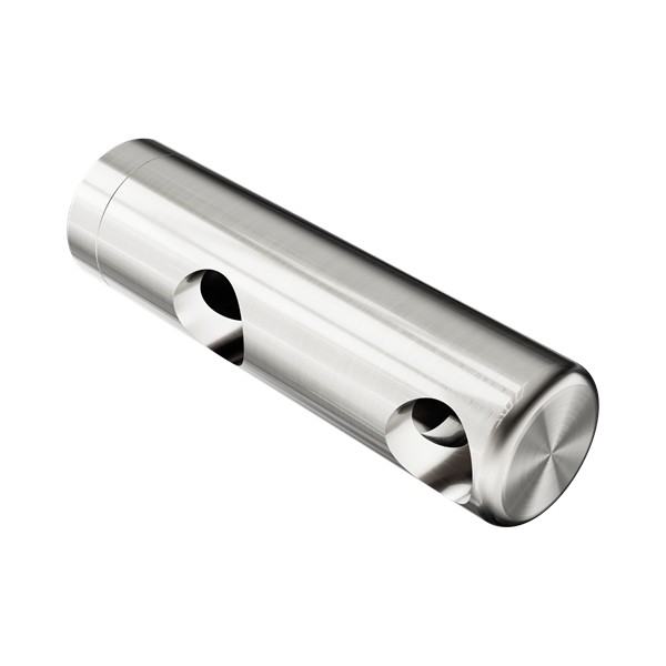 Nero Mecca Care Make Your Own 25mm Grab Rail Double Towel Bracket Right Brushed Nickel - NR5390422BN