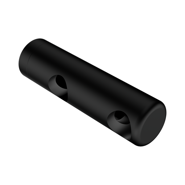 Nero Mecca Care Make Your Own 25mm Grab Rail Double Towel Bracket Right Matte Black - NR5390422MB