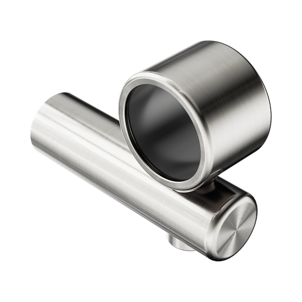 Nero Mecca Care Make Your Own 32mm Hand Rail Undermount Mid Bracket Brushed Nickel - NR5390429BN