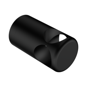 Nero Mecca Care Make Your Own 32mm Grab Rail T Bar Bracket Matte Black - NR5390430MB