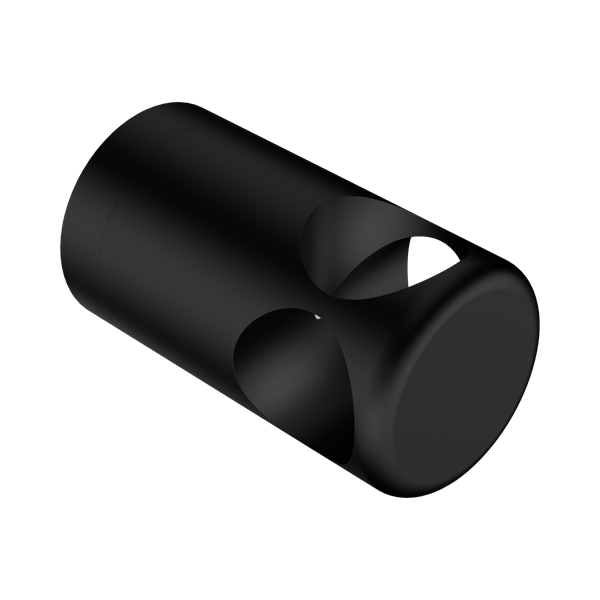 Nero Mecca Care Make Your Own 32mm Grab Rail T Bar Bracket Matte Black - NR5390430MB