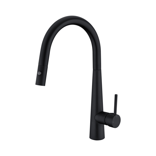 Nero Dolce Pull Out Sink Mixer With Vegie Spray Function Matte Black - NR581009cMB
