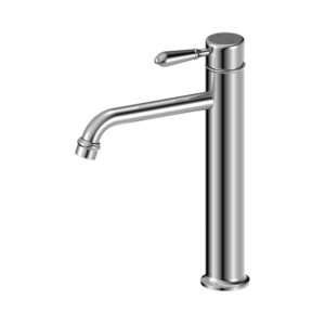 Nero York Straight Tall Basin Mixer With Metal Lever Chrome - NR692101a02CH