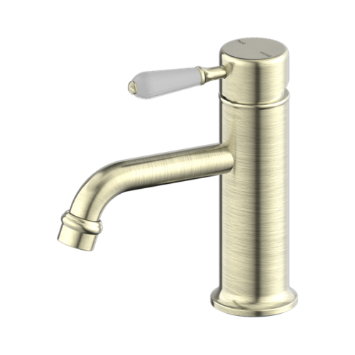 NR692101b01AB-York-Straight-Basin-Mixer-With-White-Porcelain-Lever-Aged-Brass-Thumb.png Nero York Straight Basin Mixer With White Porcelain Lever Aged Brass - NR692101b01AB