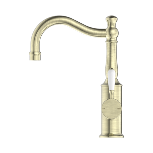 NR69210201AB-York-Basin-Mixer-Hook-Spout-With-White-Porcelain-Lever-Aged-Brass-Thumb.png Nero York Basin Mixer Hook Spout With White Porcelain Lever Aged Brass - NR69210201AB