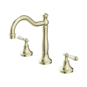 Nero York Basin Set With Metal Lever Aged Brass - NR692102a02AB