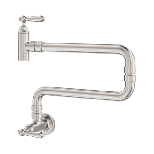 NR692103cBN-York-Wall-Mounted-Pot-Filler-Brushed-Nickel-Thumb.png Nero York Wall Mounted Pot Filler Brushed Nickel - NR692103cBN