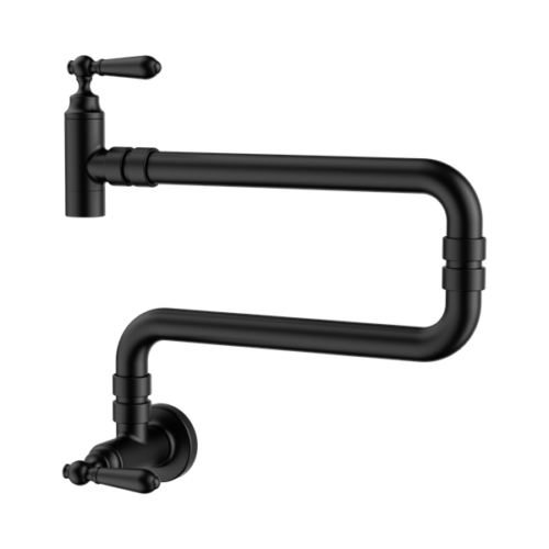 NR692103cMB-York-Wall-Mounted-Pot-Filler-Matte-Black-Thumb.png Nero York Wall Mounted Pot Filler Matte Black - NR692103cMB