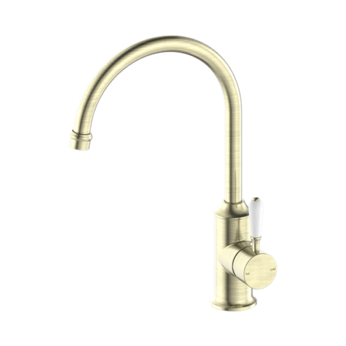 NR69210601AB-York-Kitchen-Mixer-Gooseneck-Spout-With-White-Porcelain-Lever-Aged-Brass-Thumb.png Nero York Kitchen Mixer Gooseneck Spout With White Porcelain Lever Aged Brass - NR69210601AB