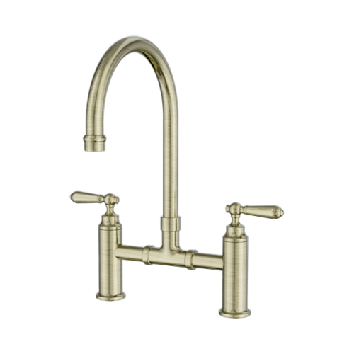 NR692107bAB-York-Bridge-Kitchen-Set-Aged-Brass-Thumb.png Nero York Bridge Kitchen Set Aged Brass - NR692107bAB