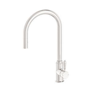 Nero York Pull Out Sink Mixer With Vegie Spray Function With Metal Lever Brushed Nickel - NR69210802BN