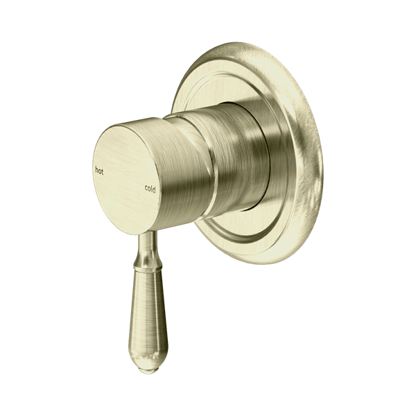 Nero York Shower Mixer With Metal Lever Aged Brass - NR69210902AB