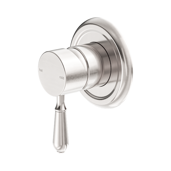 Nero York Shower Mixer With Metal Lever Brushed Nickel - NR69210902BN