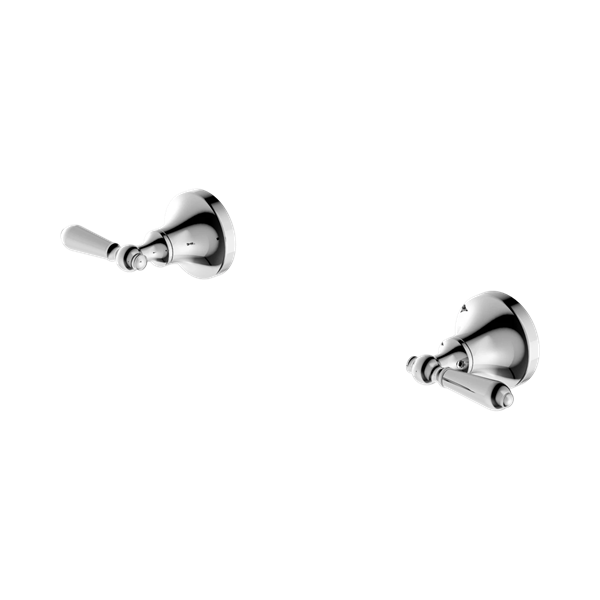 Nero York Wall Top Assemblies With Metal Lever Chrome - NR692109b02CH