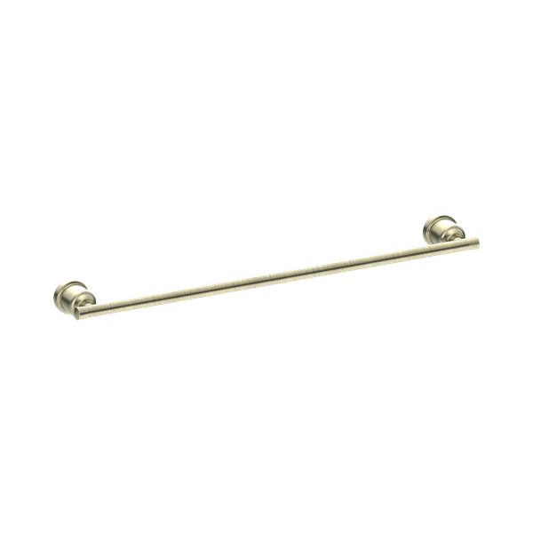 Nero York Single Towel Rail 600mm Aged Brass - NR6924AB
