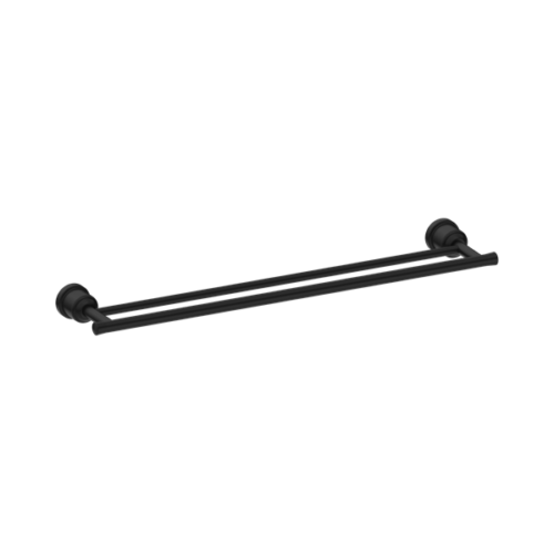 NR6924dMB-York-Double-Towel-Rail-600mm-Matte-Black-Thumb.png Nero York Double Towel Rail 600mm Matte Black - NR6924dMB
