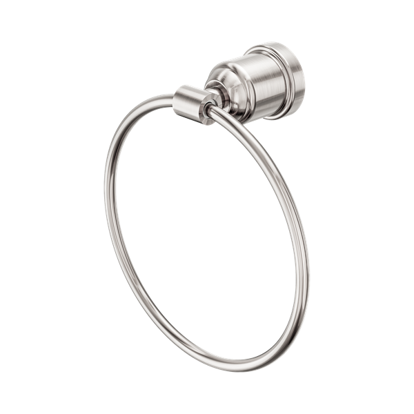 Nero York Towel Ring Brushed Nickel - NR6980BN