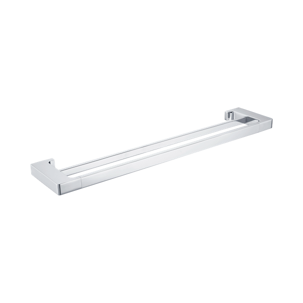 Nero Pearl Double Towel Rail 600mm Chrome - NR8024dCH