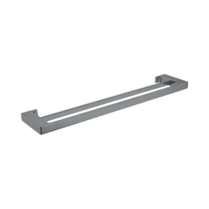 Nero Pearl Double Towel Rail 600mm Gun Metal - NR8024dGM