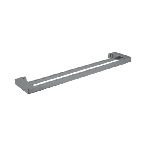 NR8024dGM-Pearl-Double-Towel-Rail-600mm-Gun-Metal-Thumb.png Nero Pearl Double Towel Rail 600mm Gun Metal - NR8024dGM