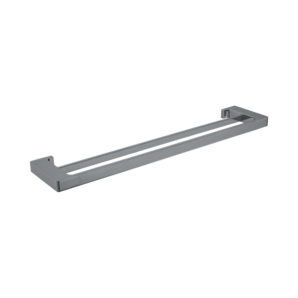 Nero Pearl Double Towel Rail 600mm Gun Metal - NR8024dGM