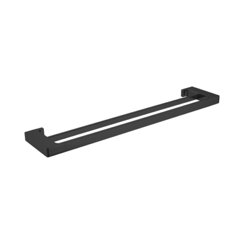 NR8024dMB-Pearl-Double-Towel-Rail-600mm-Matte-Black-Thumb.png Nero Pearl Double Towel Rail 600mm Matte Black - NR8024dMB