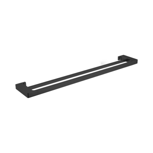 NR8030dMB-Pearl-Double-Towel-Rail-800mm-Matte-Black-Thumb.png Nero Pearl Double Towel Rail 800mm Matte Black - NR8030dMB