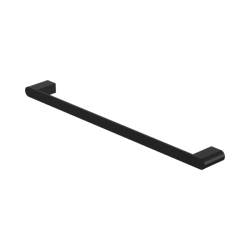 Nero Bianca Single Towel Rail 600mm Matte Black - NR9024MB