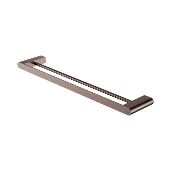 Nero Bianca Double Towel Rail 600mm Brushed Bronze - NR9024dBZ