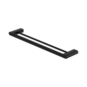 Nero Bianca Double Towel Rail 600mm Matte Black - NR9024dMB
