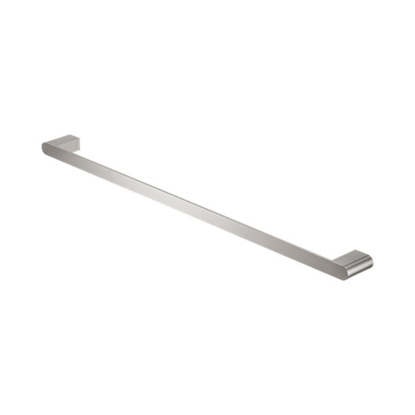 Nero Bianca Single Towel Rail 800mm Brushed Nickel - NR9030BN