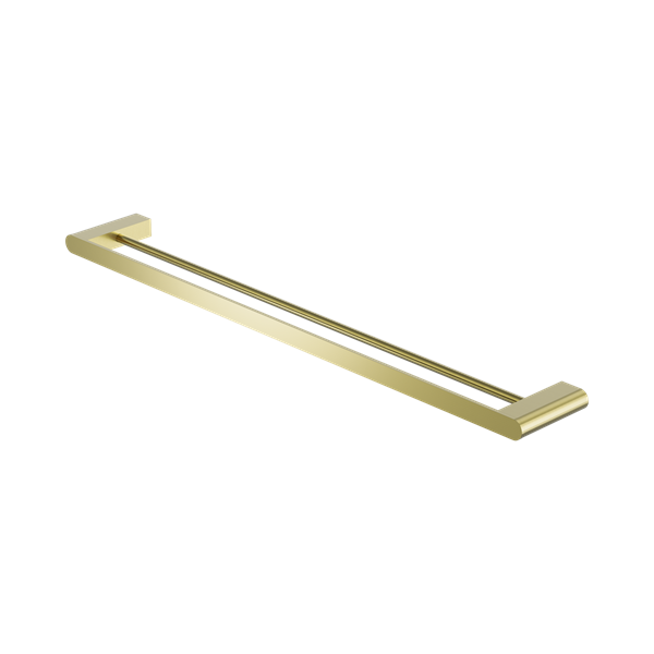 Nero Bianca Double Towel Rail 800mm Brushed Gold - NR9030dBG