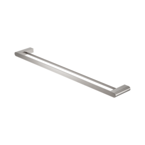 Nero Bianca Double Towel Rail 800mm Brushed Nickel - NR9030dBN